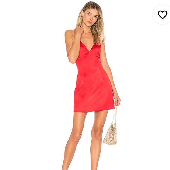 by the way. Dresses & Skirts - Kacie Satin mini dress in red
